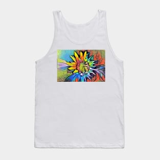 Abstract sunflower Tank Top